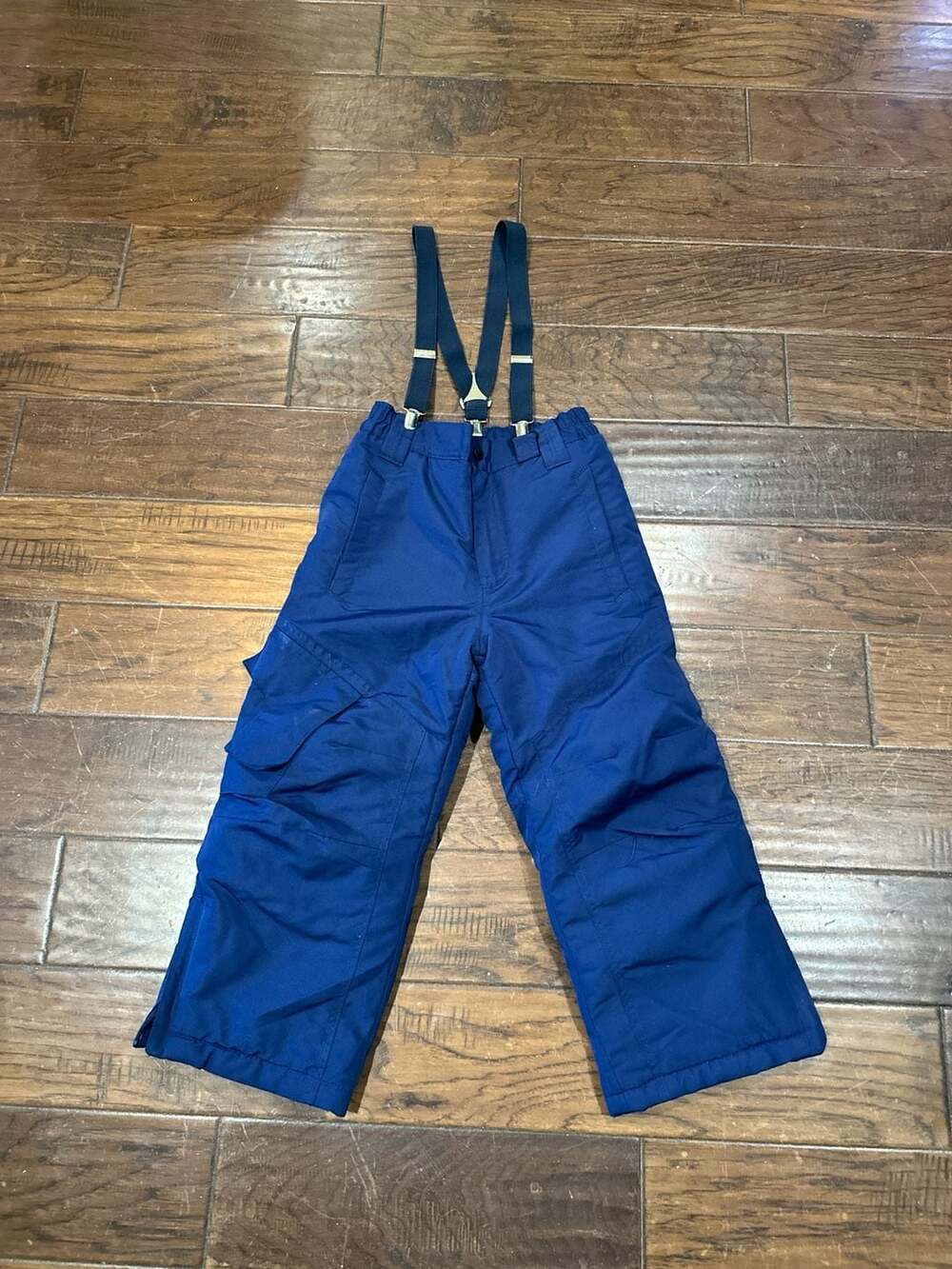 Athletech Boys Blue Snow Pants with Suspenders Size S (6/7)